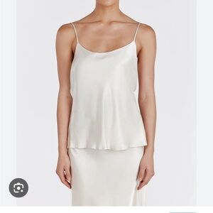 DISSH - Mya Cream Satin Tank